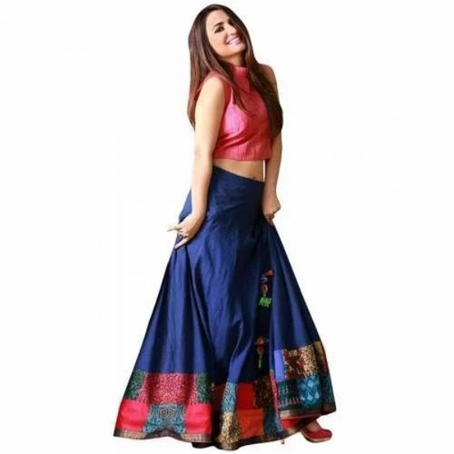 Printed Silk Lehenga Choli - Age Group: Adult
