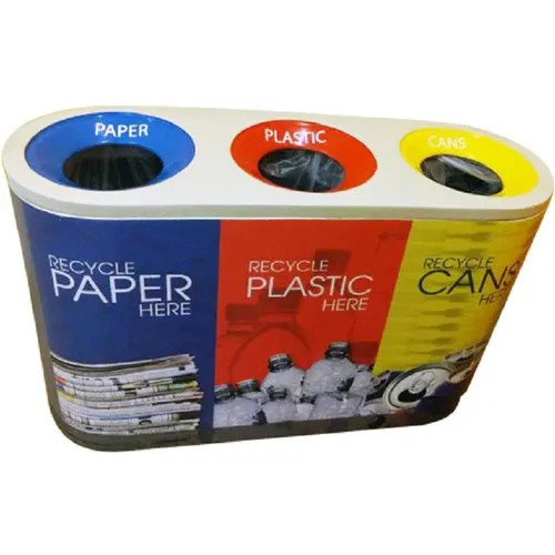 3 Cabinet Frp Dustbin