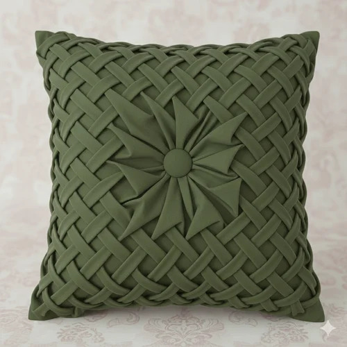 Green Cotton Cushion