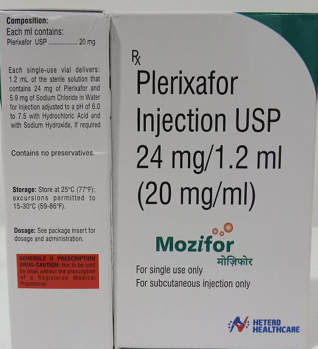Mozifor Plerixafor 24Mg Injection - Molecular Weight: 1 Kilograms (Kg)