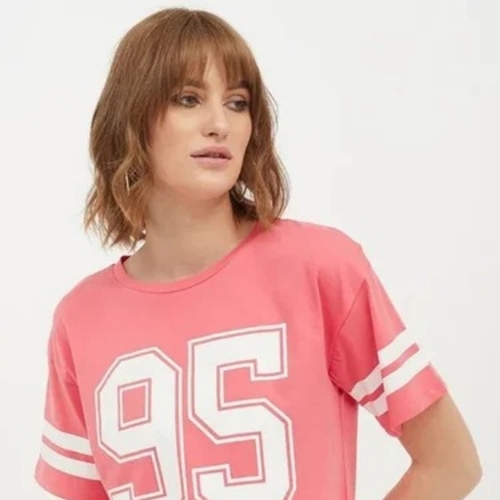 Oversized Crop T Shirt Girls