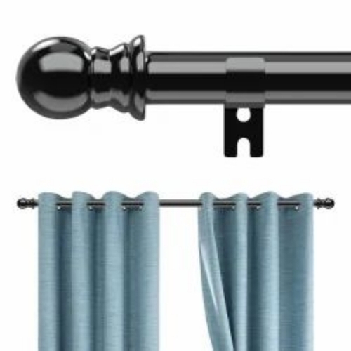 Pvc Curtain Rod - Color: Black