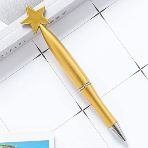 Star Metallic Pen - Color: Golden