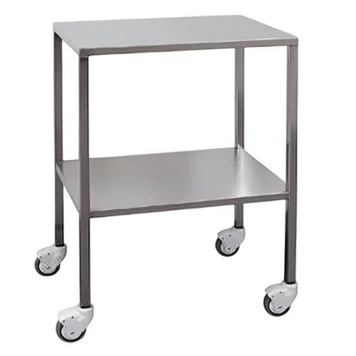 Two Shelves Stainless Steel Trolley