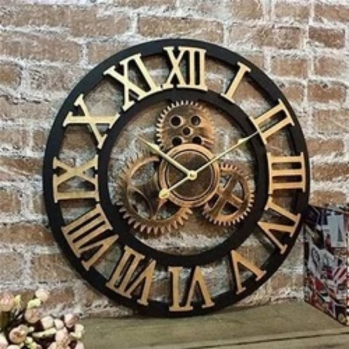 Wooden Wall Clock - Shape: Round