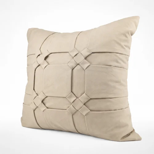 Zipper Modern Grid Knot Cushion