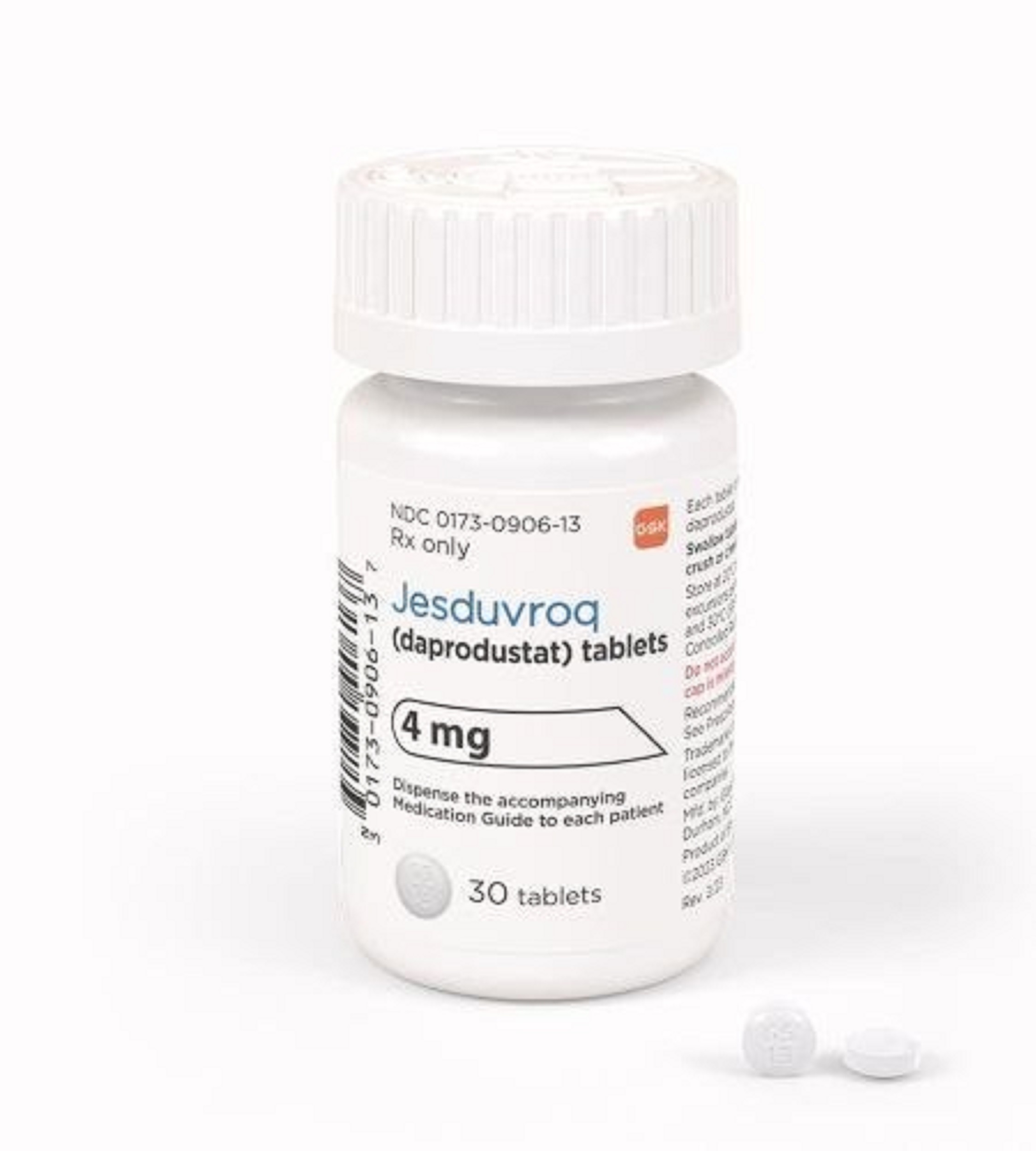 4 Mg Jesduvroq (Daprodustat) Tablets - Life Span: 2 Years
