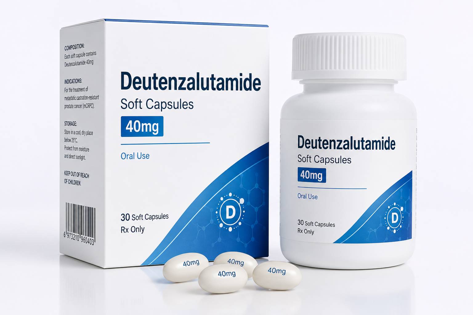 40mg Deutenzalutamide Soft Capsules