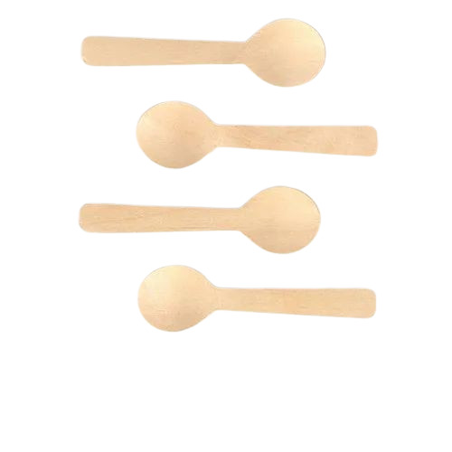 Disposable Wooden Ice Cream Spoon