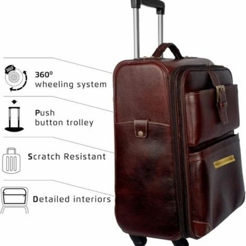 Leather Trolley Bags