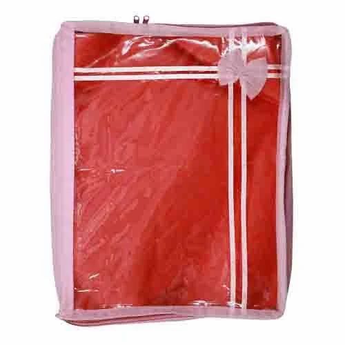 Red And Pink Color Saree Cover
