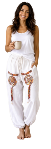 Womens Cotton Printed Harem Pants