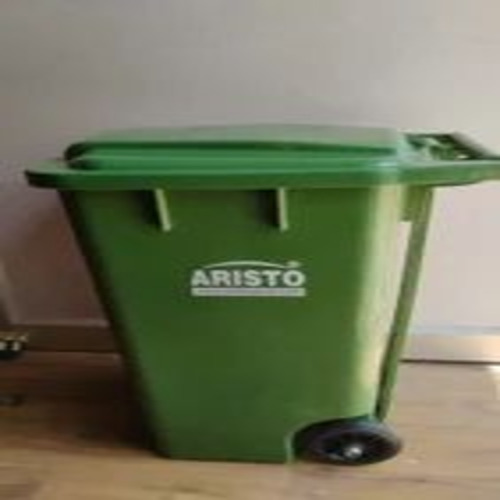 Aristo Plastic Dust Bin With Pedal And Wheel 65ltrs