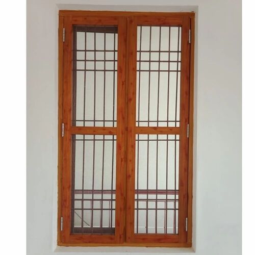 ब्राउन Wood Window Frame