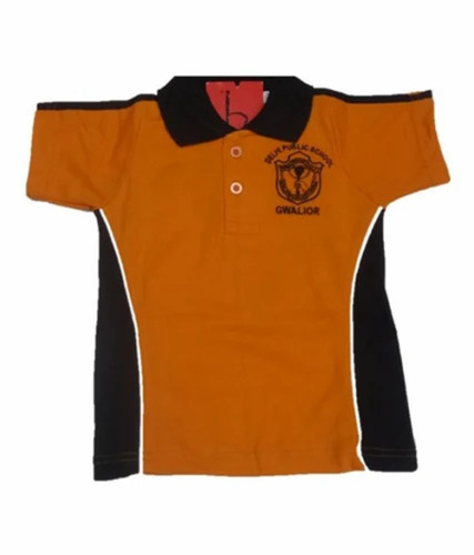 Cotton Orange School Uniform T Shirt