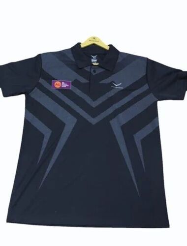 Polyester Dark Blue Sports T Shirt