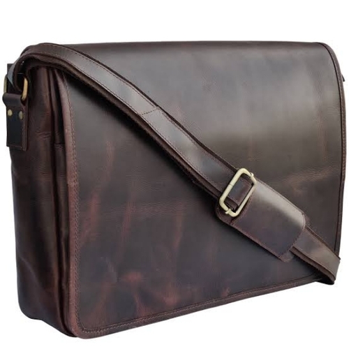 Portable Laptop Leather Messenger Bag
