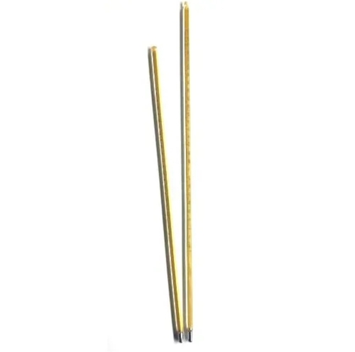 Yellow Mercury Glass Thermometer