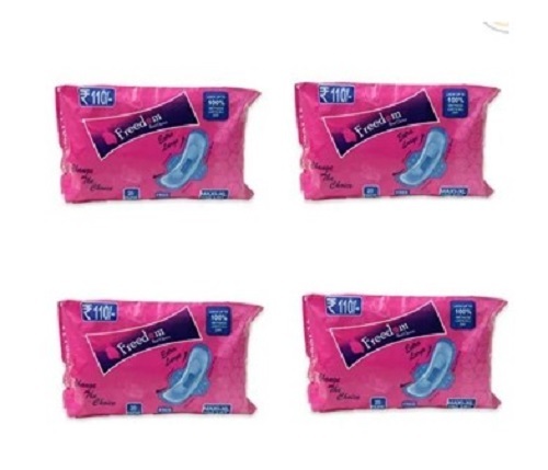 240 mm Maxi Cotton Sanitary Pad - XL, White, Ultra-Thin with Wings | Scented, Skin Friendly Fabric