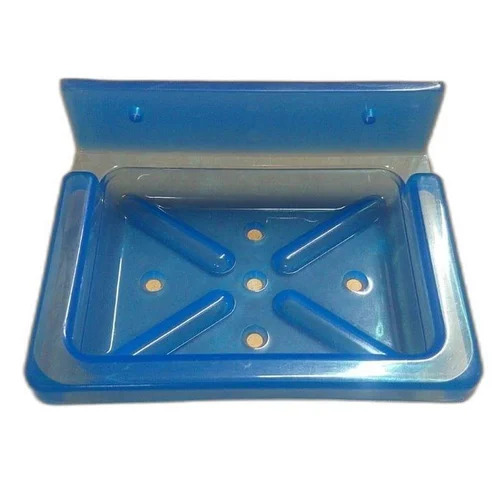 Blue Plastic Soap Dish By Maruti International
