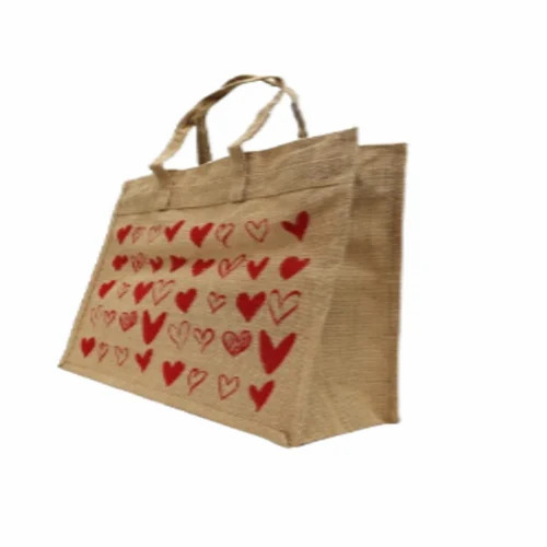 Printed Jute Grocery Bag