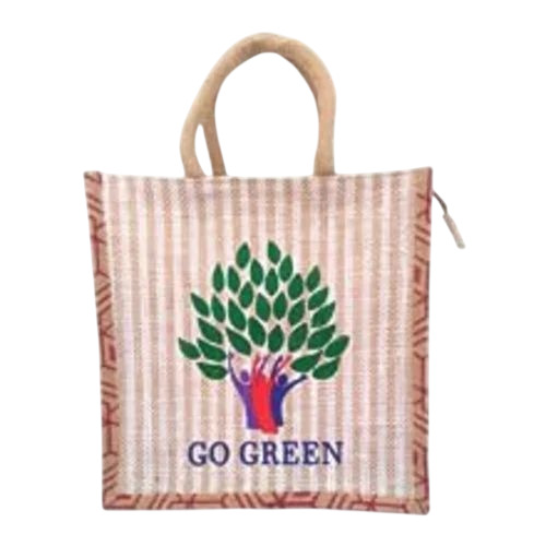 Printed Jute Lunch Bag