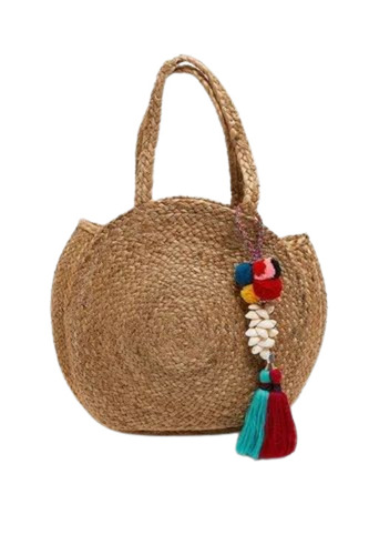 Round Jute Handbag