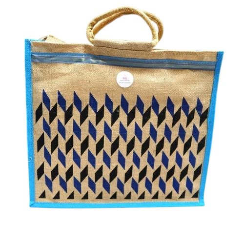Zipper Eco Friendly Jute Bag