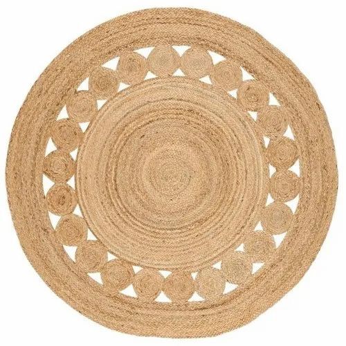Natural Jute Round Floor Rugs Mats
