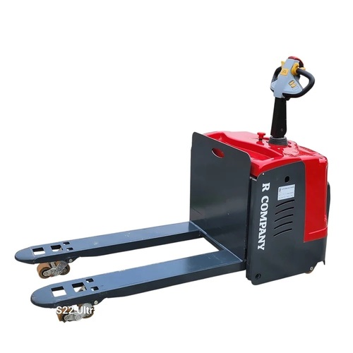 Warehouse Battery Operated Pallet Truck Stand On Type