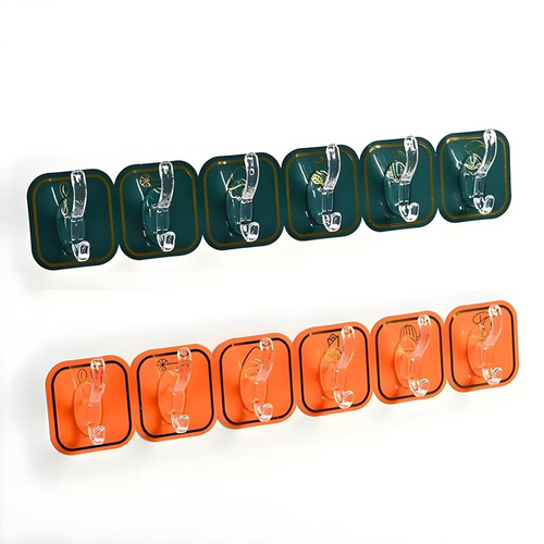 6 Hook Hanger Strip - Color: Multicolor