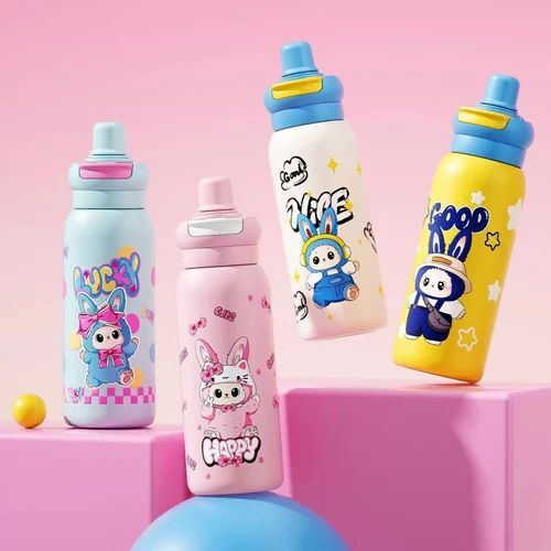 Kids Cartoon Printed Water Bottle