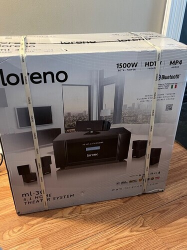 NEW  Loreno Home Theater System ml-30. 5.1 HDTV Theater