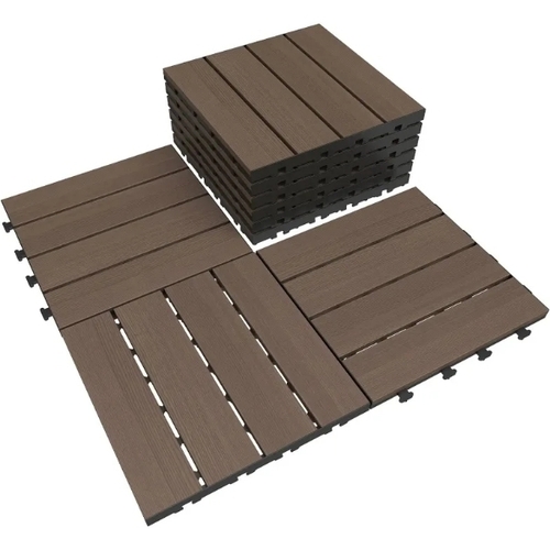 Nine Piece Interlocking Deck Tiles