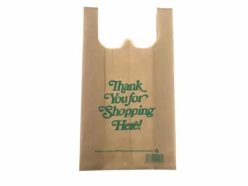 Printed Brown W Cut Non Woven Carry Bag