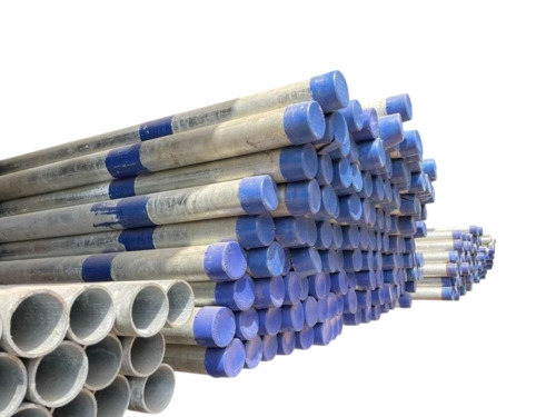 Silver Gi Round Pipes