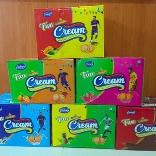 Fun cream biscuit