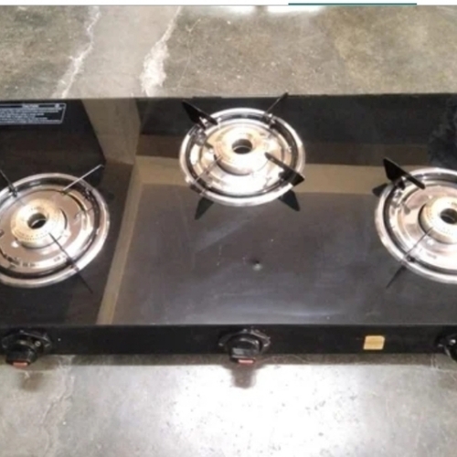 Glass top burner gass
