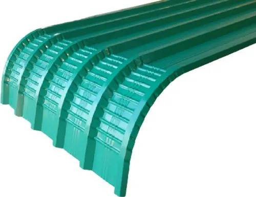 Green Color Coated Curved Crimped Sheet