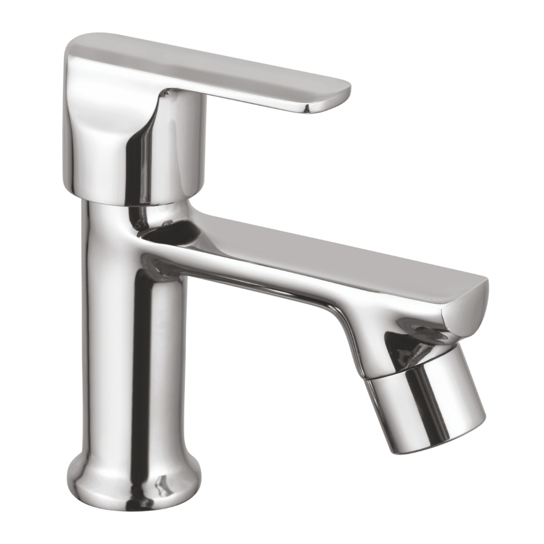 Honey Brass Pillar Cock Tap - Color: Silver