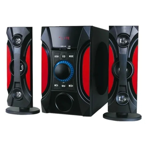Multimedia Home Theater Speaker System - Color: Red And Black