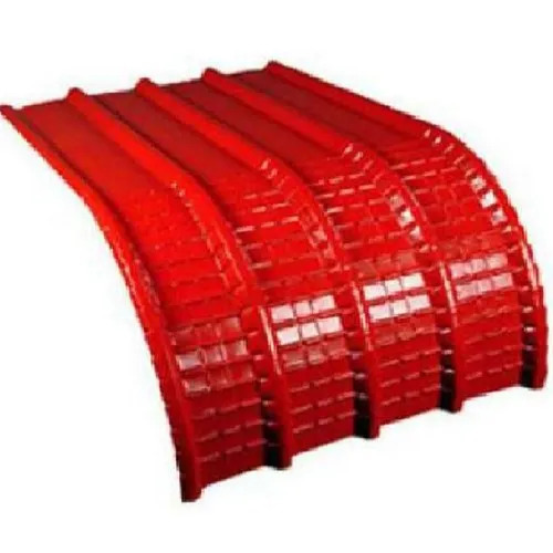 Red Color Coated Curved Crimped Sheet