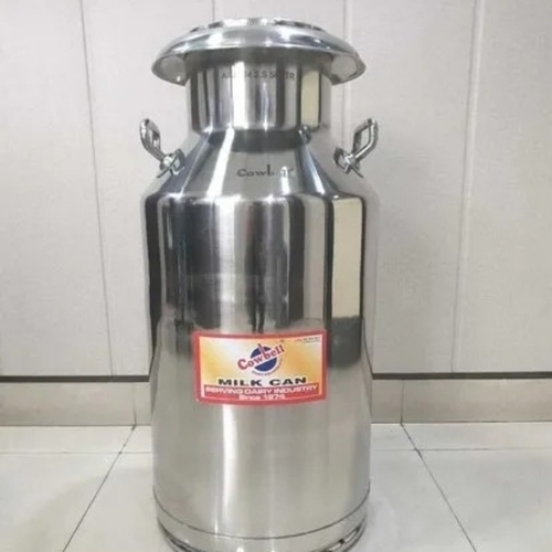 40 Ltr Stainless Steel Milk Cans - Color: Silver