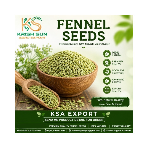 Fennel Seeds - Color: Greenish-Brown