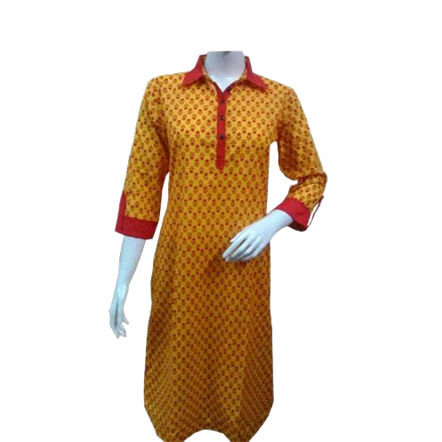 Orange Ladies Kurtis