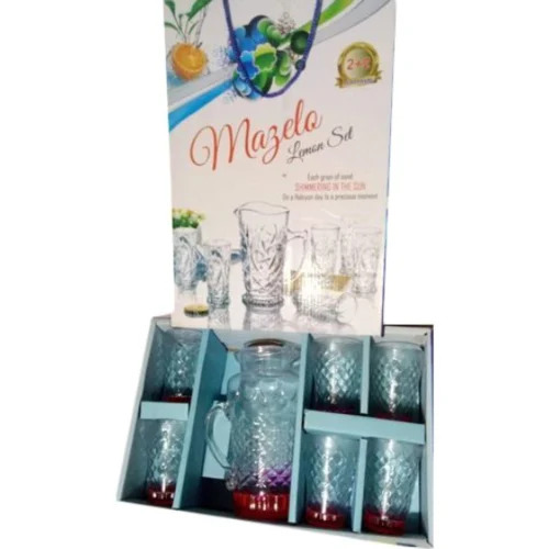 Plain Glass Lemon 7 Pcs Set