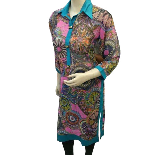 Shirt Collar Ladies Kurtis