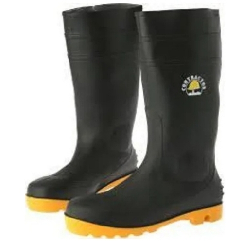 Steel Toe Gumboots - Color: Black