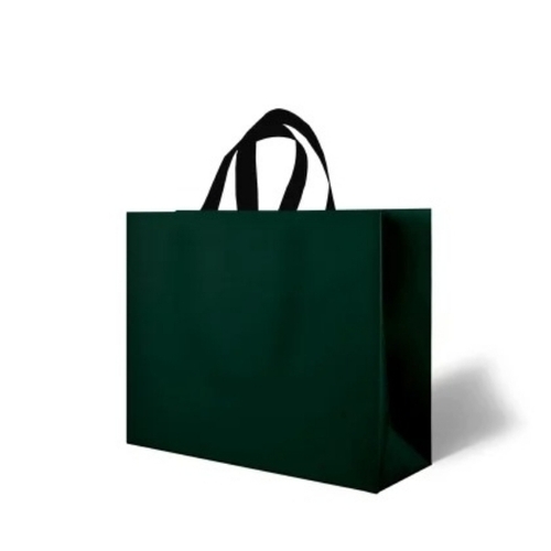 Strong Handles Bopp Laminated Box Bags - Color: Black
