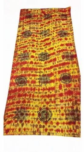 Ladies Yellow Cotton Dupatta - Printed Design, Party Wear, Lightweight Breathable